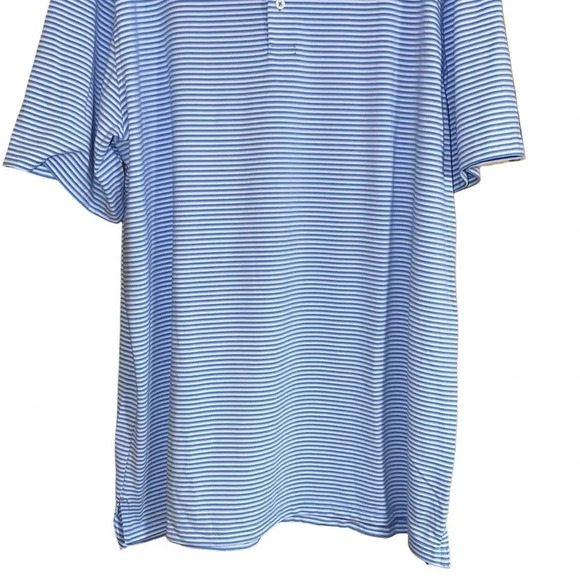 NWOT Southern Tide Blue Striped Short Sleeve Polo Shirt Size XXL - Picture 3 of 8